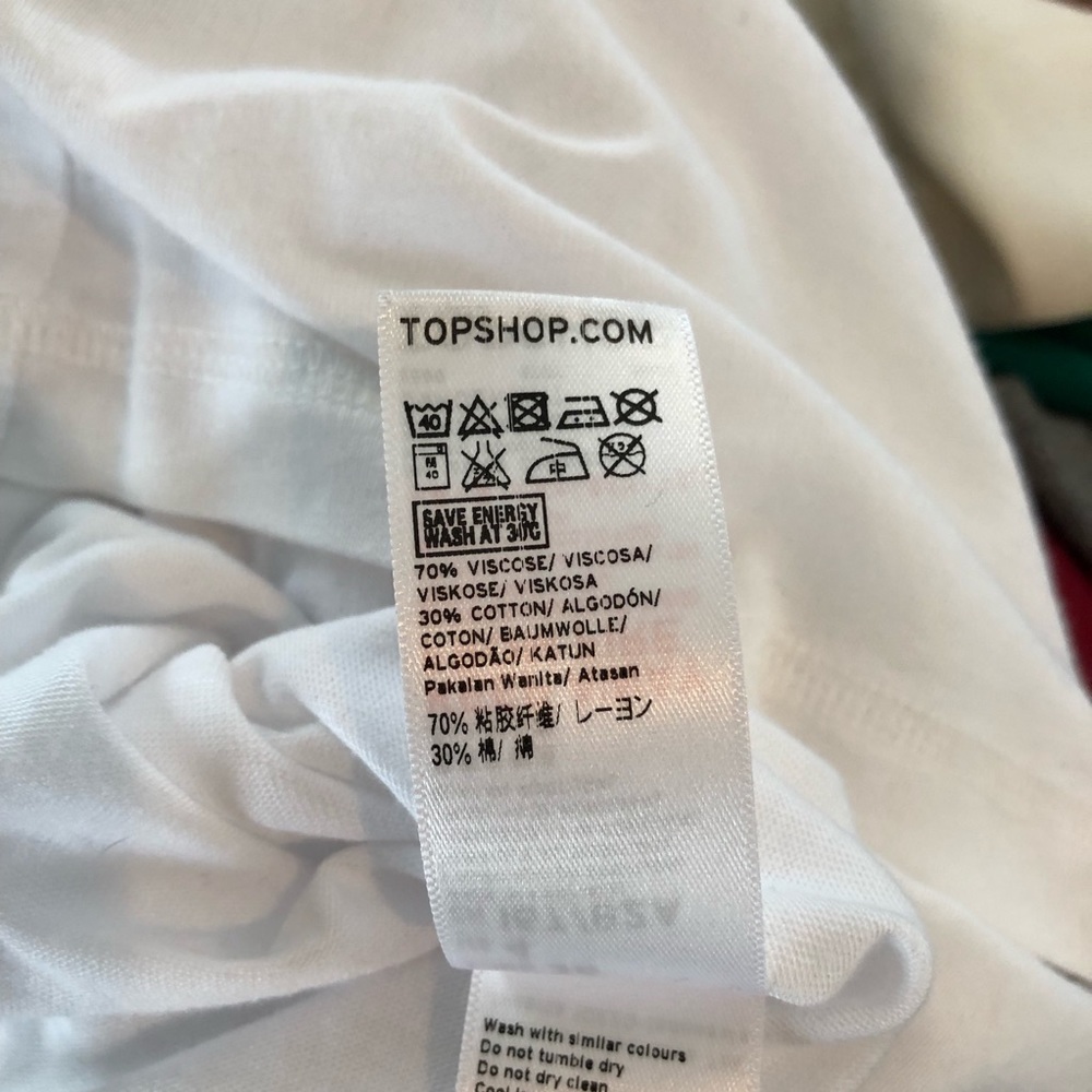 Topshop | White Basic Cold Shoulder Top - image 8